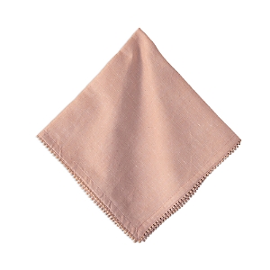 Shop Juliska Trim Linen/cotton Napkin In Pink