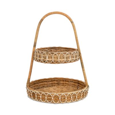 Juliska - Provence Rattan Whitewash Two Tiered Server