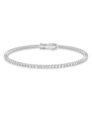 De Beers Forevermark - Classic Diamond Tennis Bracelet in 18K White Gold, 4.00 ct. t.w.