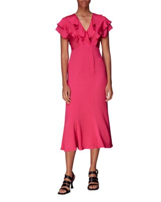 whistles ruffle dress