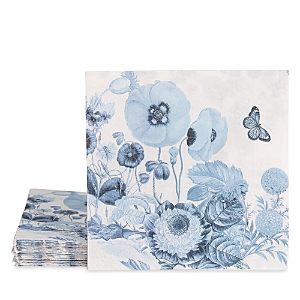 Juliska Field Of Flowers Luncheon Paper Napkins, Pack Of 20 In Chambray
