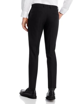 Hesten Super Black Extra Slim Fit Suit Pants