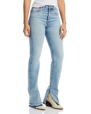 Sam Slide Slit Boot Cut Jeans