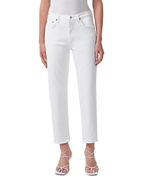Agolde Criss Cross Straight Jeans In Cake