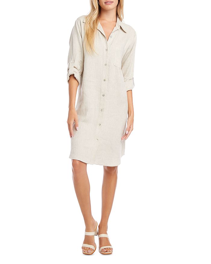 Karen Kane Petite Linen Shirtdress | Bloomingdale's