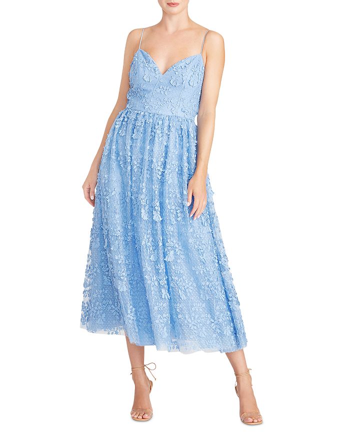 ML Monique Lhuillier - Embellished Tulle Midi Dress