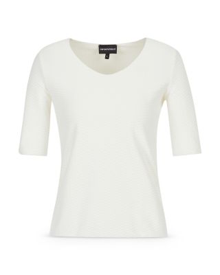Emporio Armani - Jacquard V-Neck Jumper