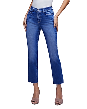 L'Agence Sada High Rise Crop Slim Jeans in Dawson