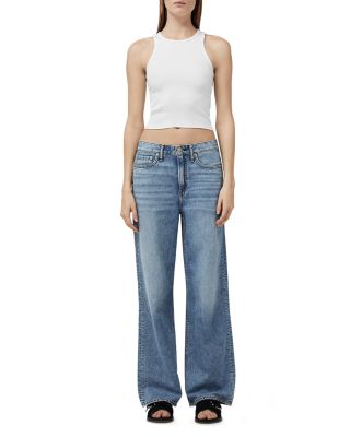 rag & bone - Logan Featherweight High Rise Wide Leg Jeans