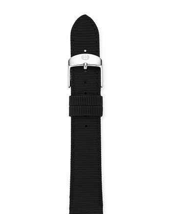 MICHELE Black Grosgrain Ribbon Watch Strap, 18mm | Bloomingdale's