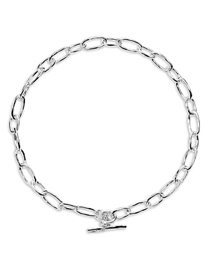 Shop Ippolita Sterling Silver 925 Classico Faceted Oval Link Necklace, 19