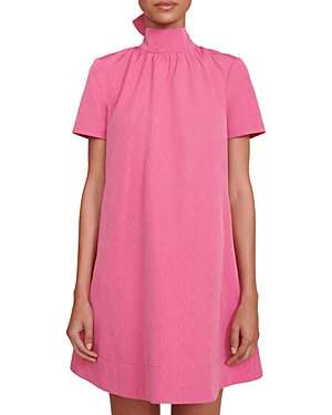Staud Ilana Tie-back Bow Mini Dress In Lollipop