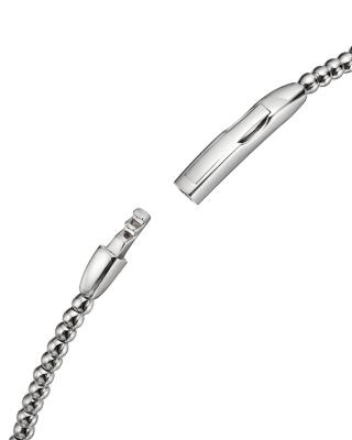 Diamond Cluster Beaded Bangle Bracelet in 14K White Gold, 0.40 tcw 