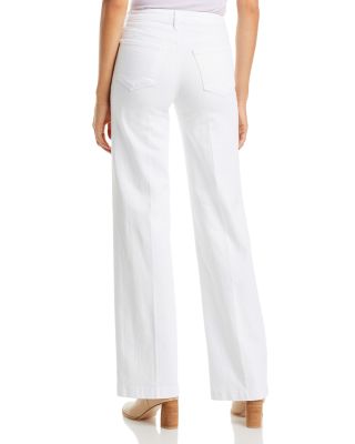 Clayton High Rise Wide Leg Jeans in Blanc