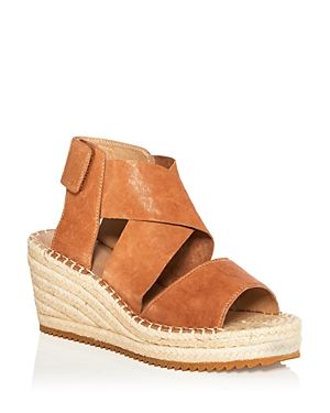 Shop Eileen Fisher Women's Willow Platform Wedge Espadrille Sandals In Honey