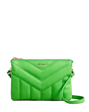 TED BAKER AYASINI QUILTED PUFFER LEATHER SMALL CROSSBODY BAG