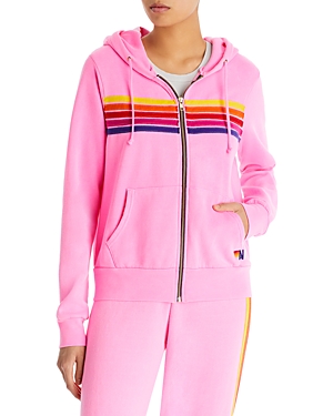 AVIATOR NATION RAINBOW STRIPE HOODIE