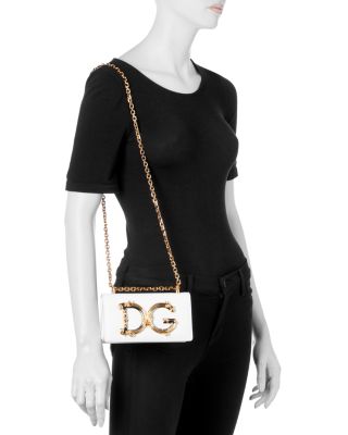 Calfskin DG Girls Phone Bag