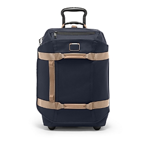 Tumi Alpha Bravo Wheeled Duffel Bag In Midnight Navy/khaki