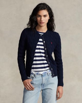 Cotton Cable Knit Cardigan