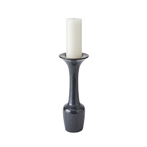 Global Views Calyx Marble Candle Holder In Black