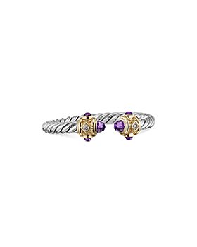 David Yurman - Renaissance Ring in Sterling Silver with Amethyst, 14K Yellow Gold and Diamonds