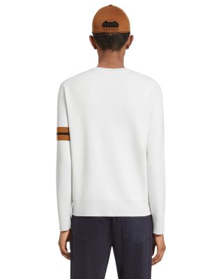  White High Performance™ Wool Crewneck Sweater