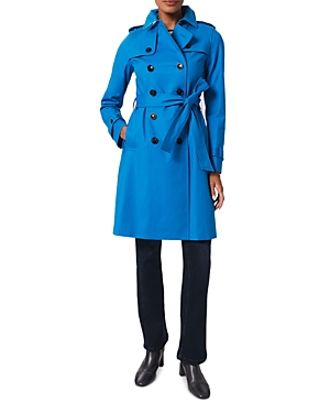 Hobbs London Saskia Trench Coat In Imperial Blue | ModeSens