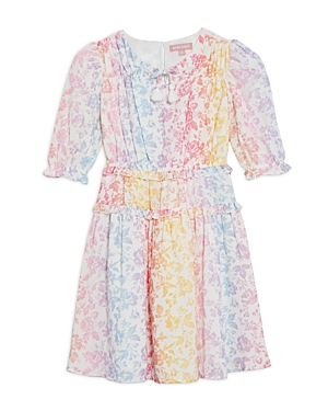 Bcbg Girls' Rainbow Floral Peasant Dress - Little Kid