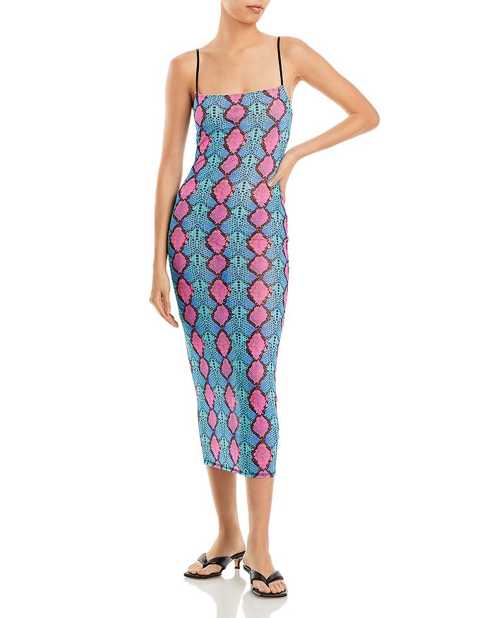 AFRM Esmond Mesh Slip Dress Bloomingdale's