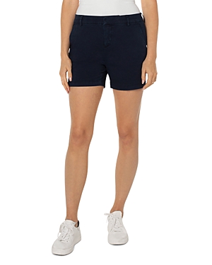 Shop Liverpool Los Angeles Kelsey Shorts In Federal Navy