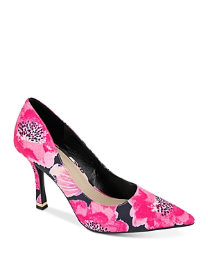 Shop Kenneth Cole Women's Romi Pointed Toe High Heel Pumps In Black/pink