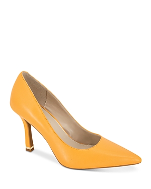 Shop Kenneth Cole Women's Romi Pointed Toe High Heel Pumps In Light Orange