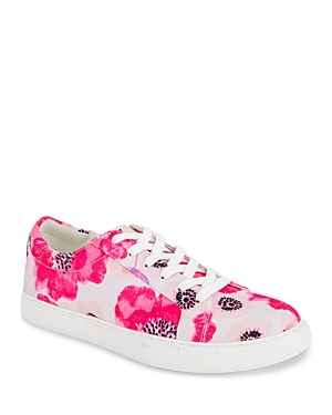 Kenneth Cole Women's Kam Lace Up Low Top Sneakers In Floral Canvas