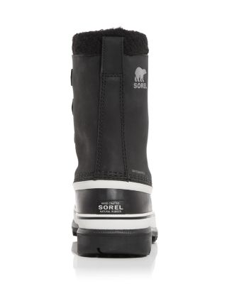 Men's Caribou Waterproof Nubuck Leather Cold-Weather Boots