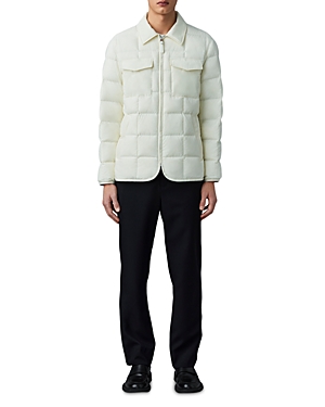 Mackage Osmond Water Repellent 800 Fill Power Down Puffer Jacket In Cream