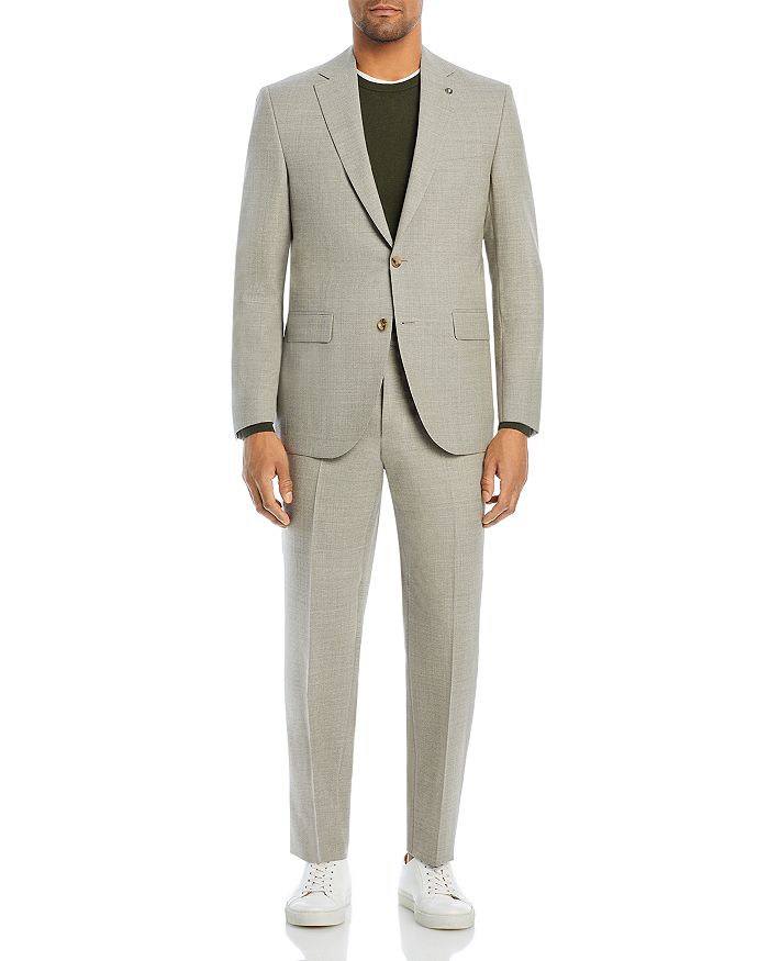 Jack Victor Napoli Melange Solid Regular Fit Suit | Bloomingdale's