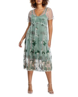 Estelle Plus - Leon Embroidered Dress
