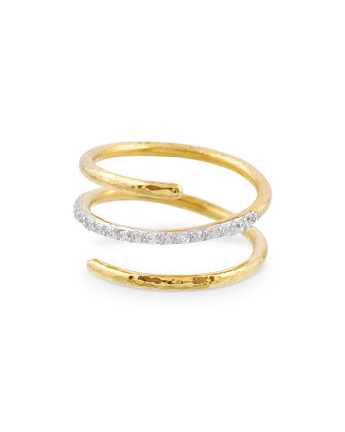 Gurhan 22K Gold Geo Diamond Coil Ring Bloomingdale's