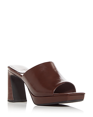 Jeffrey Campbell Caviar Platform Slide Sandal In Brown