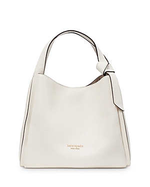 Kate Spade New York Knott Medium Pebbled Leather Crossbody Bag In Cream