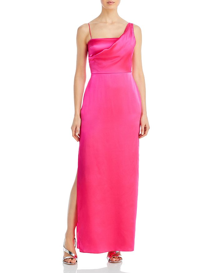 Amanda Uprichard Tesoro Silk Draped Gown - 100% Exclusive | Bloomingdale's