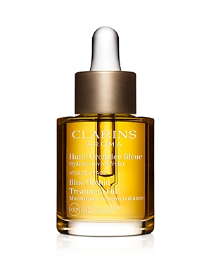 Clarins Blue Orchid Radiance & Hydrating Face Treatment Oil 1 oz.