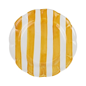 Shop Vietri Amalfitana Stripe Salad Plate In Yellow