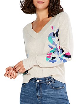 NIC+ZOE - Blooming V Neck Sweater