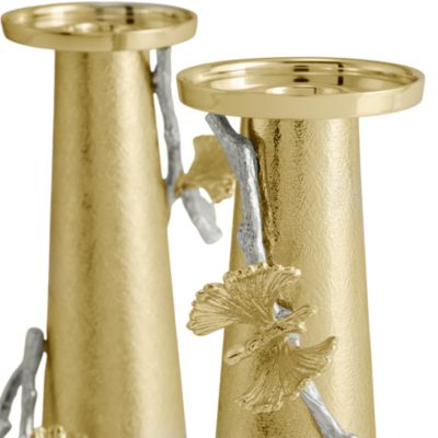 Butterfly Ginkgo Luxe Candleholders, Set of 2 - Exclusive
