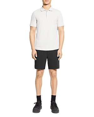 Theory Bron Cotton Regular Fit Polo Shirt In Sand