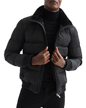 REISS - Frost Long Sleeved Faux Fur Collar Puffer Jacket