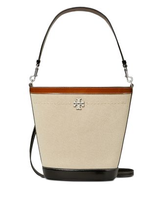 Tory Burch McGraw Canvas Bucket Bag | Bloomingdale's Handbags