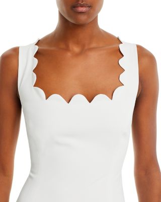 さらに100円引き◆ ◆Scalloped mini dress AQUA Scalloped Mini Dress - 100% Exclusive | Bloomingdale's